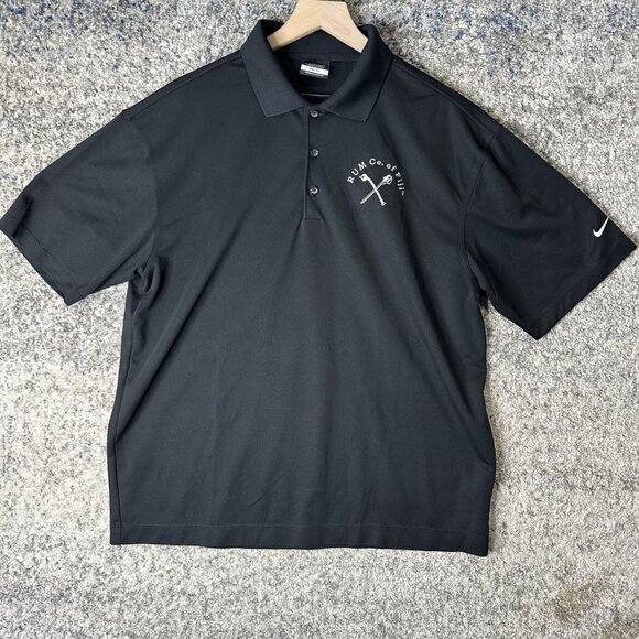 Nike Golf Polo Shirt Mens Large Dri-FIT Rum Co. of Fiji Embroidered Performance - Picture 1 of 7